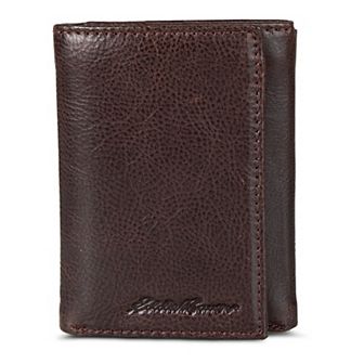 Men's Eddie Bauer Logo Leather Trifold Wallet