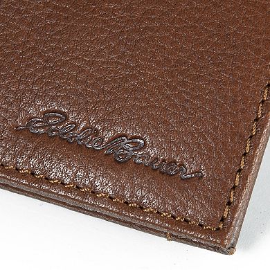 Men's Eddie Bauer Logo Leather Wallet with Money Clip