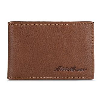 Men's Eddie Bauer Logo Leather Wallet with Money Clip