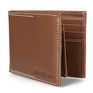 Men's Eddie Bauer Top Stitch Leather Wallet