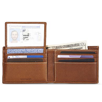 Men's Eddie Bauer Top Stitch Leather Wallet