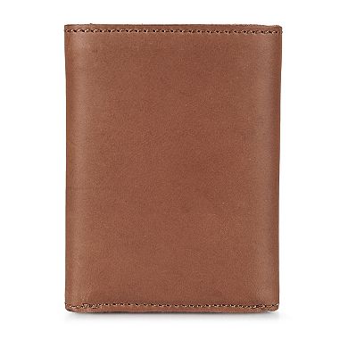 Men's Eddie Bauer Outdoor Embossed Logo Leather Trifold Wallet