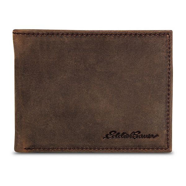 Men's Eddie Bauer Leather Embossed Passcase Wallet