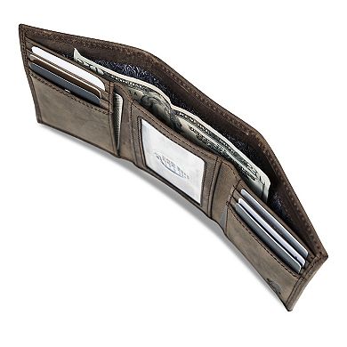 Men's Eddie Bauer Leather Embossed Trifold Wallet