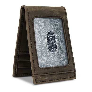 Men's Eddie Bauer Money Clip Bifold Embossed Wallet