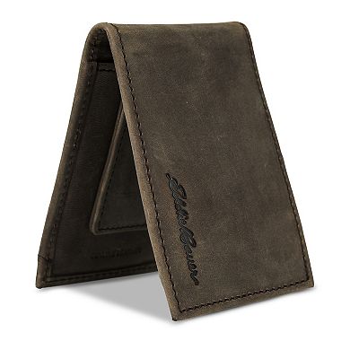 Men's Eddie Bauer Money Clip Bifold Embossed Wallet