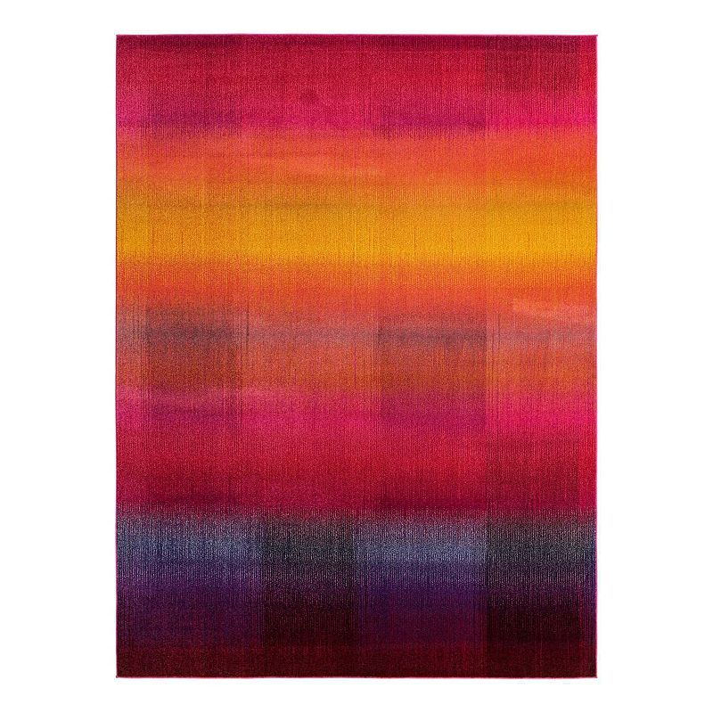 Unique Loom Valles Estrella Rug, Multicolor, 8Ft Rnd