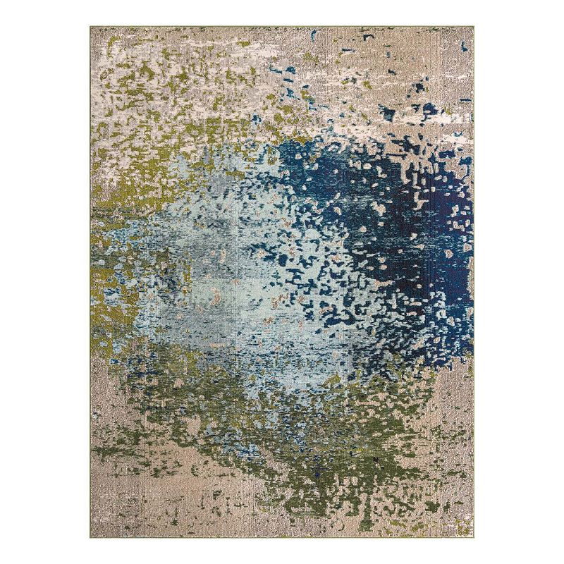 Unique Loom Vella Estrella Rug, Blue, 8Ft Sq
