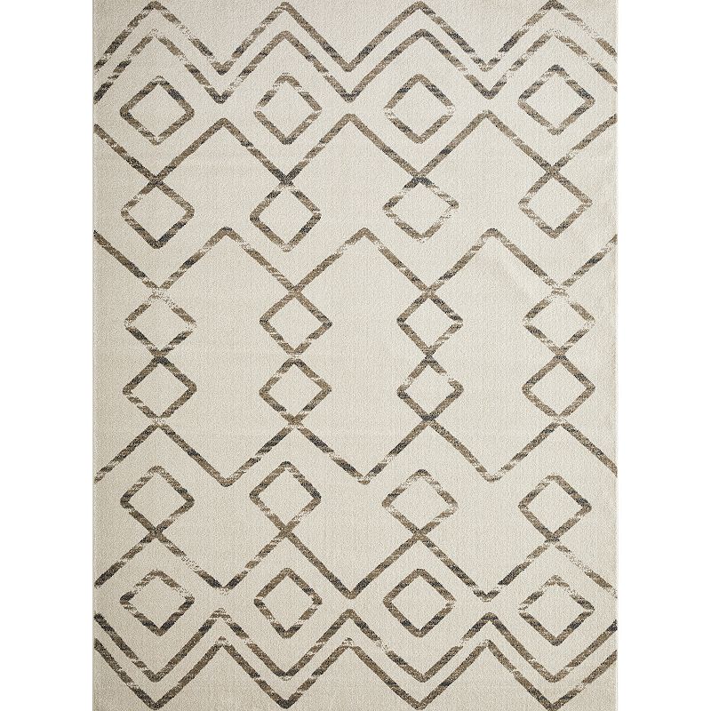 Loomaknoti Taytum Rocey White Area Rug, 10X13 Ft