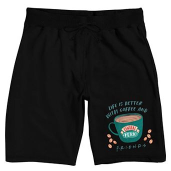 Men's Friends Coffee Shop Pajama Shorts
