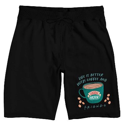 Men s Friends Coffee Shop Sleep Shorts