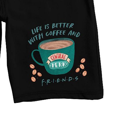 Men's Friends Coffee Shop Pajama Shorts