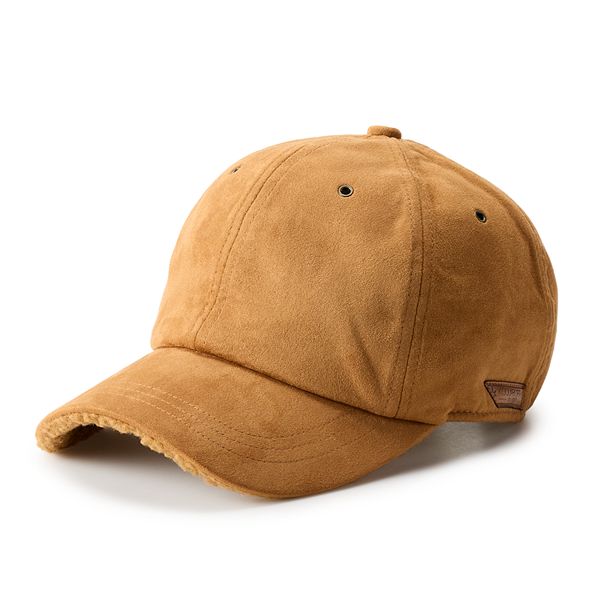 Faux suede store baseball hat