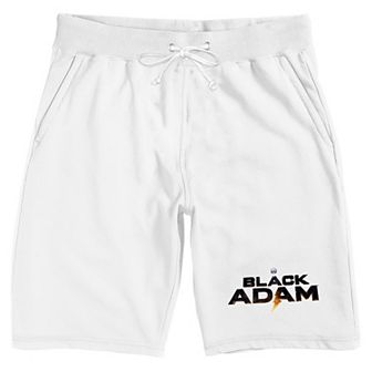 Men's Black Adam Logo Pajama Shorts