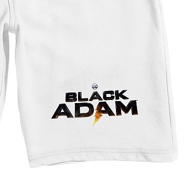 Men's Black Adam Logo Pajama Shorts