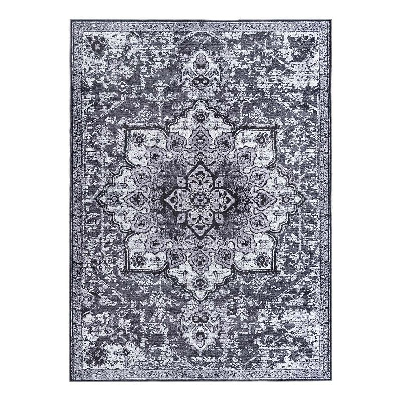 Unique Loom Roma Renaissance Rug, Grey, 11Ft Sq