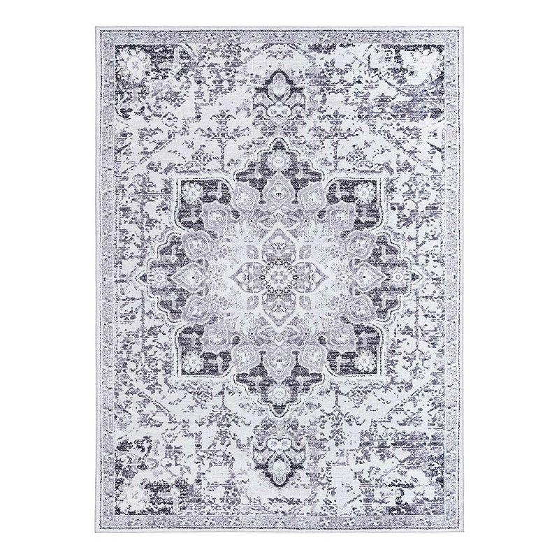 Unique Loom Roma Renaissance Rug, Grey, 8Ft Sq