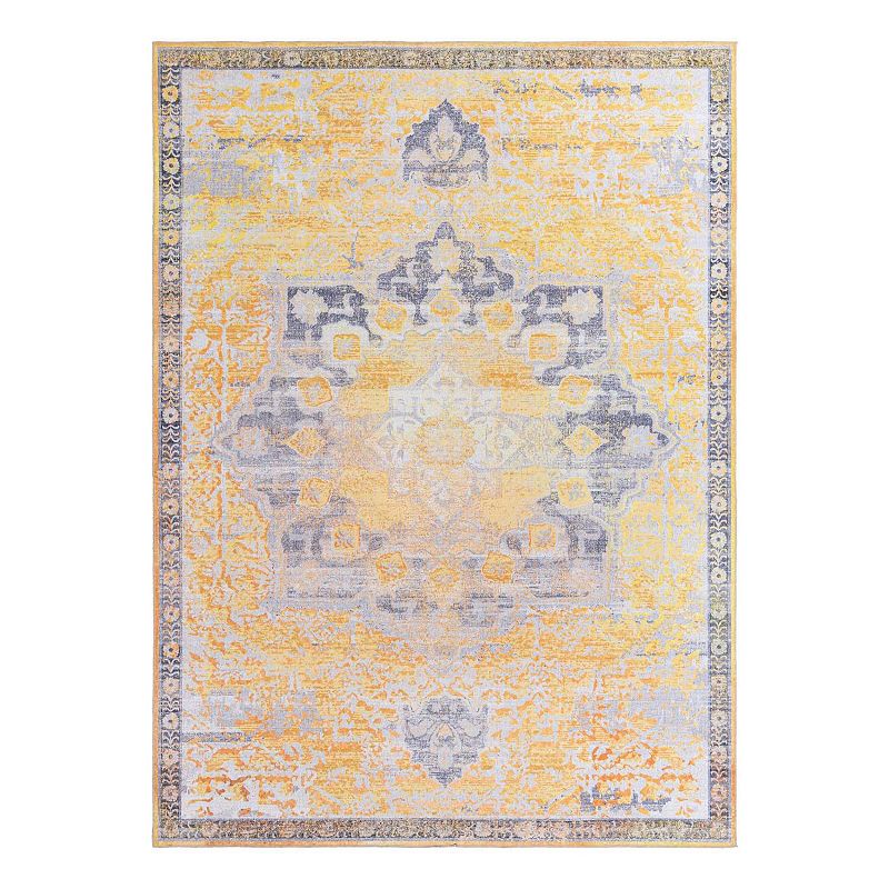 Unique Loom Roma Renaissance Rug, Yellow, 11Ft Sq