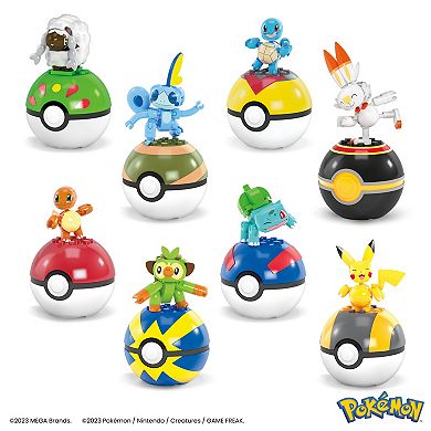 Mega Bloks MEGA Pokémon Beginner Trainer Team Pack with 8 Action Figures & Poké Balls
