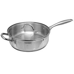 Oster 4.7 Quart Aluminum Saute Pan With Lid