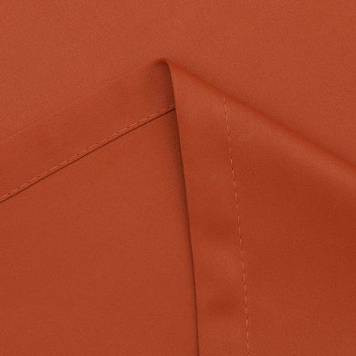 Kate Aurora Basic Jacquard 2 Piece Blackout Grommet Top Hotel Window Curtains