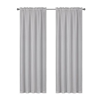 Kate Aurora Montauk Accents Ultra Lux 2 Piece Rod Pocket Silver Sheer ...