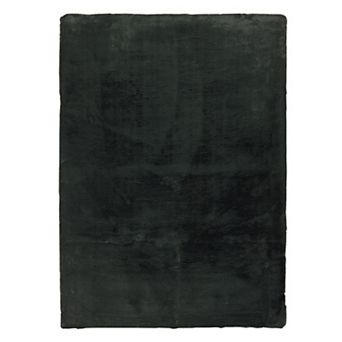 Linon Maven Faux Rabbit Rug Lavender