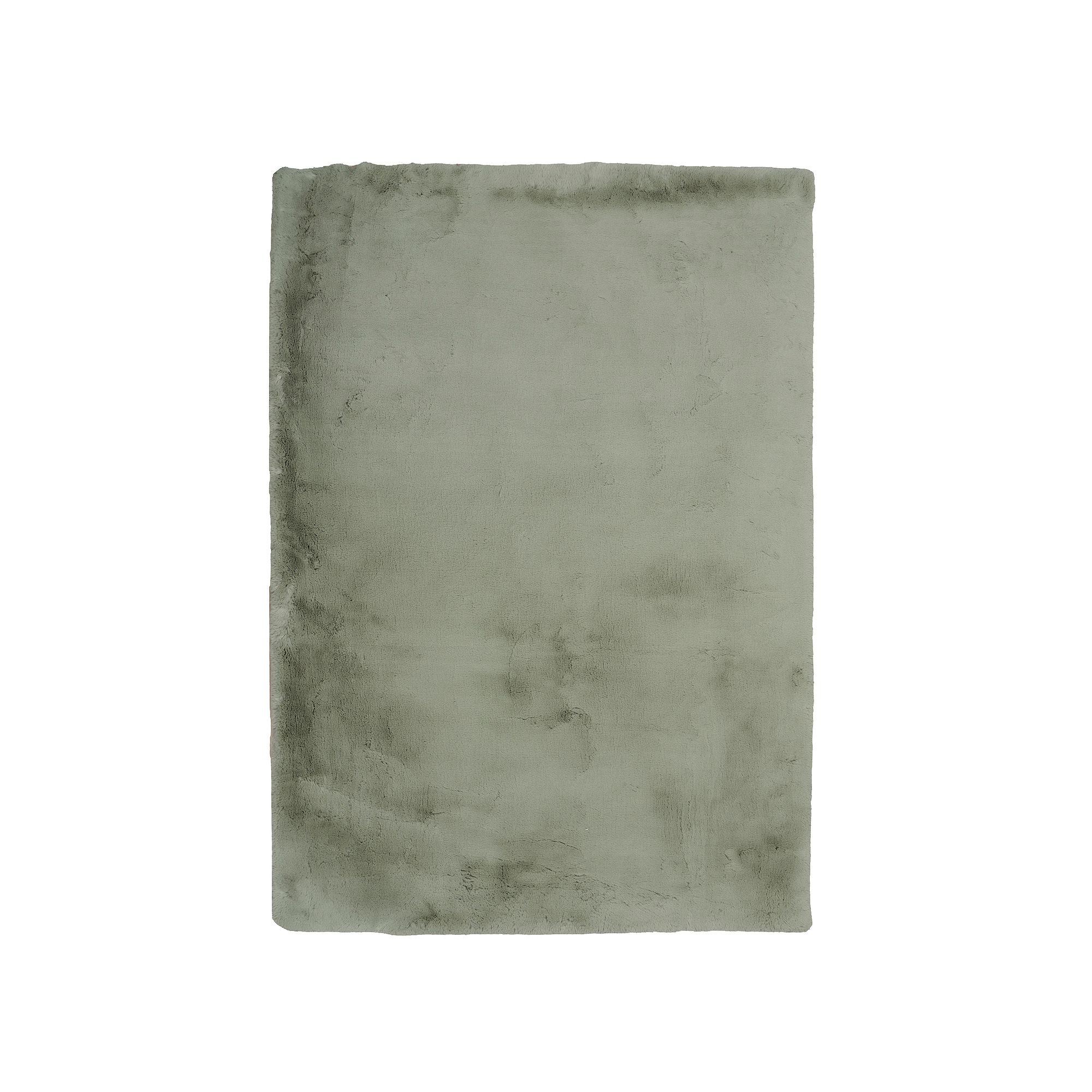Linon Maven Faux Rabbit Rug Lavender, Green
