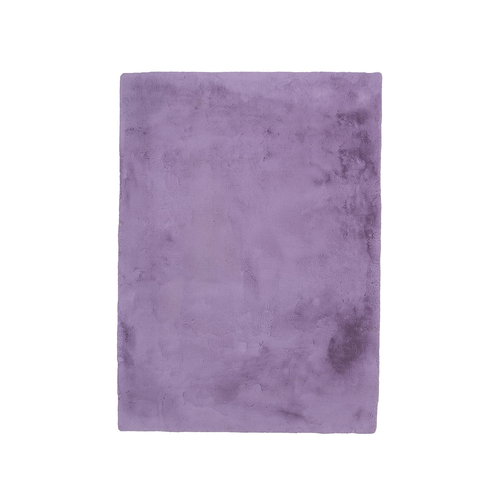 Linon Maven Faux Rabbit Rug Lavender, Purple