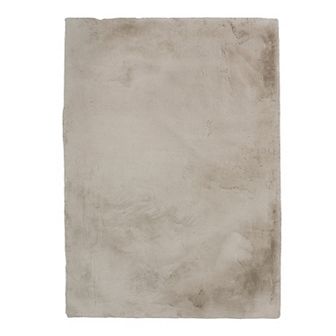 Linon Maven Faux Rabbit Rug Lavender