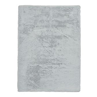 Linon Maven Faux Rabbit Rug Lavender