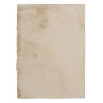 Linon Maven Faux Rabbit Rug Lavender