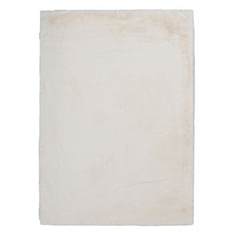 Linon Maven Faux Rabbit Rug Lavender