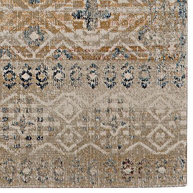Linon Great Zero Leopold Rug Sand