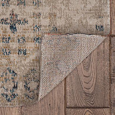 Linon Great Zero Leopold Rug Sand