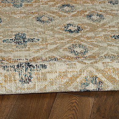 Linon Great Zero Leopold Rug Sand
