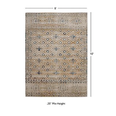 Linon Great Zero Leopold Rug Sand