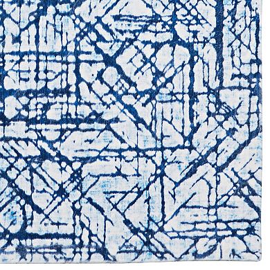 Linon Motif Faux Rabbit Rug Ingrain