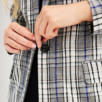 Women's Nine West Single-Button Longline Blazer