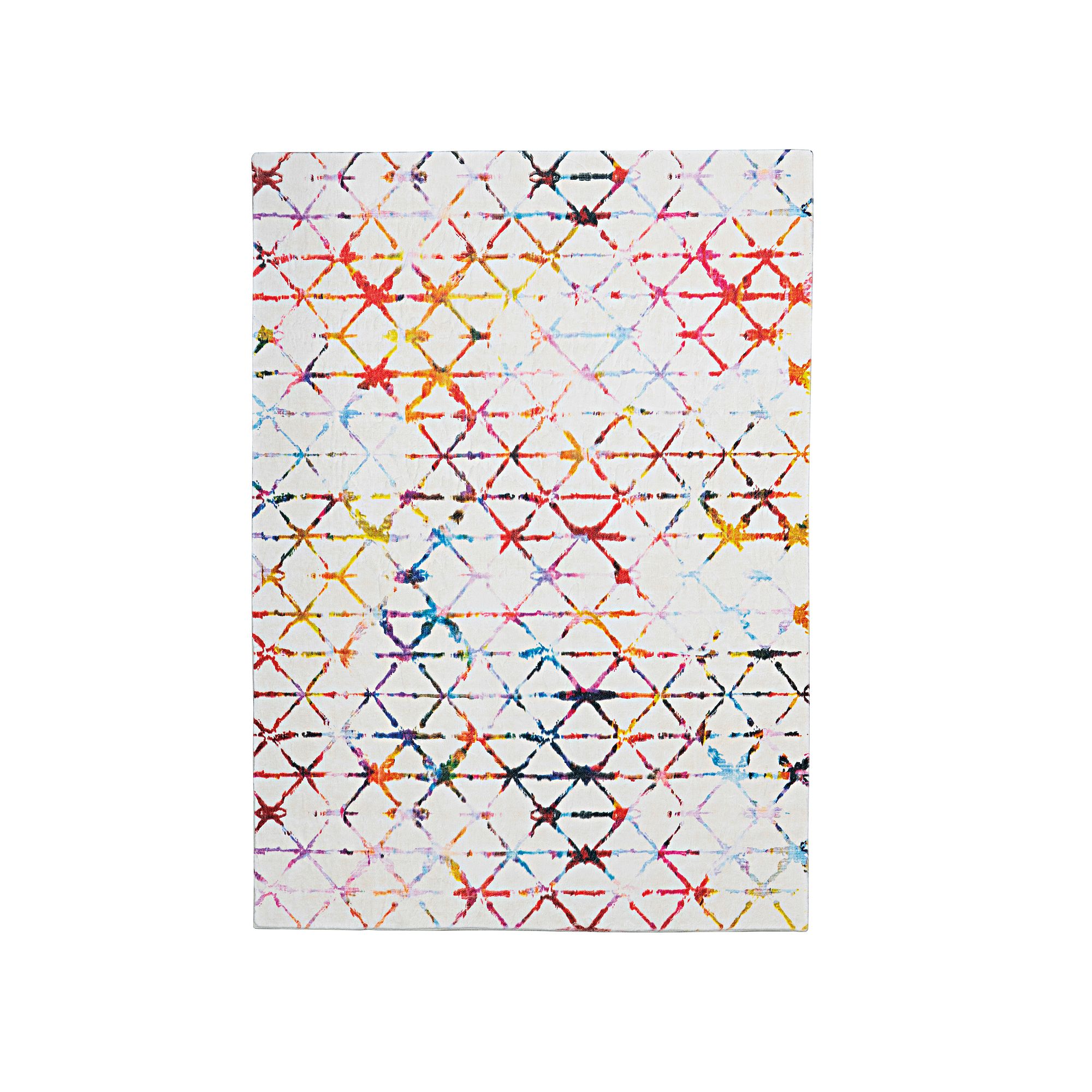 Linon Motif Faux Rabbit Rug Felix, Multicolor Felix