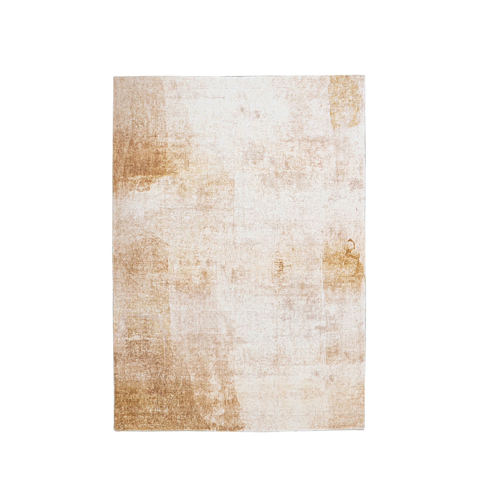 Linon Motif Faux Rabbit Rug Simone, Beige Simone