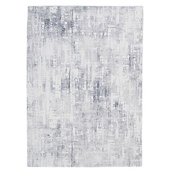 Linon Motif Faux Rabbit Rug Simone