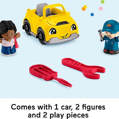 Fisher-Price Little People Light-Up Learning Garage Play Toy Set with Figures & Toy Car