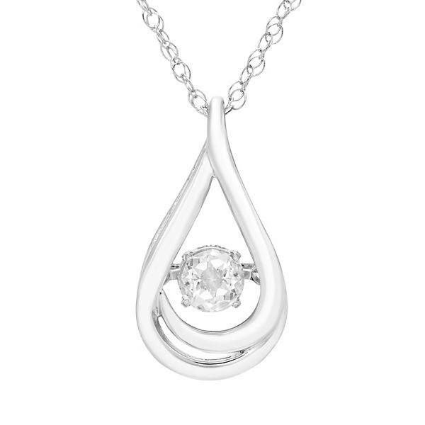 Floating diamond deals necklace kohls