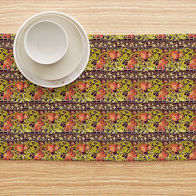 Table Runner, 100% Cotton, 16x72", Floral 6