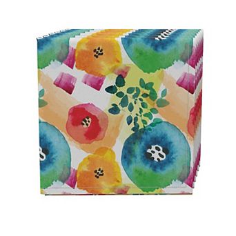 Napkin Set of 4, 100% Cotton, 20x20", Floral 192