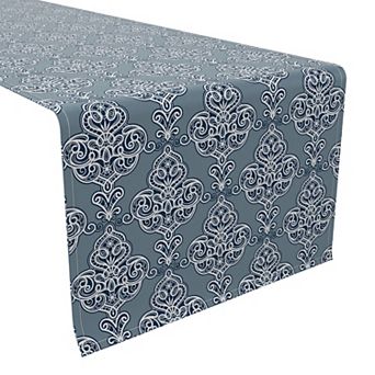 Table Runner, 100% Cotton, 16x90", Floral 175