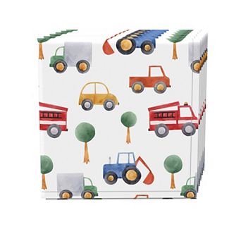 Napkin Set, 100% Polyester, Set of 4, 18x18", Trucks, Tractors & Cars