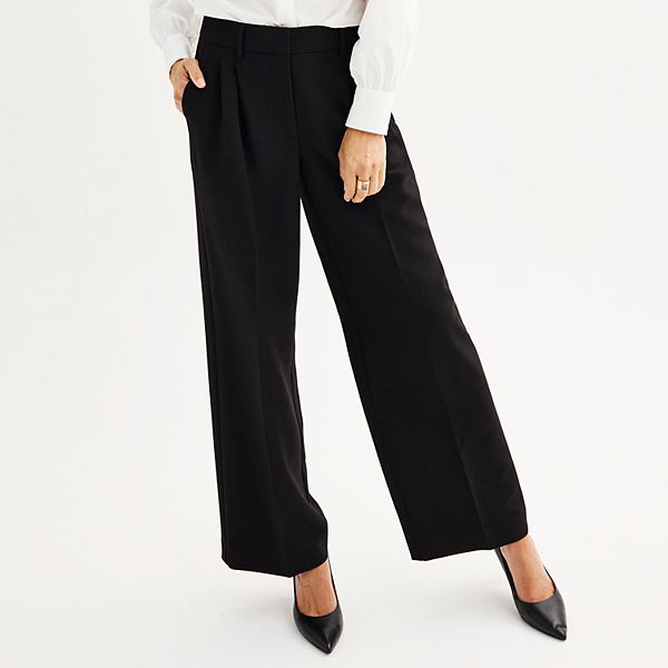 Women's Nine West High Rise Wide Leg Trouser