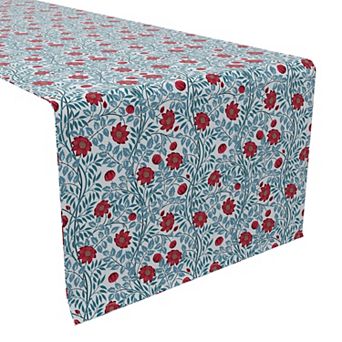 Table Runner, 100% Cotton, 16x72", Floral 69